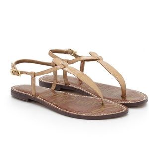 Sam Edelman Gigi thing sandal almond patent sz 10